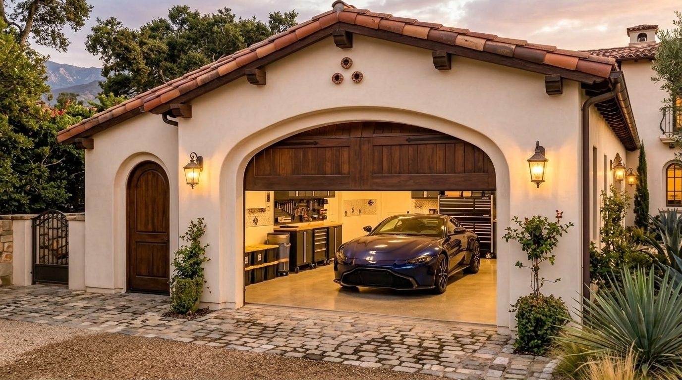 Maltese Garage Door Services Garage Door Gliding Open Revealing Warm Illuminated Interior